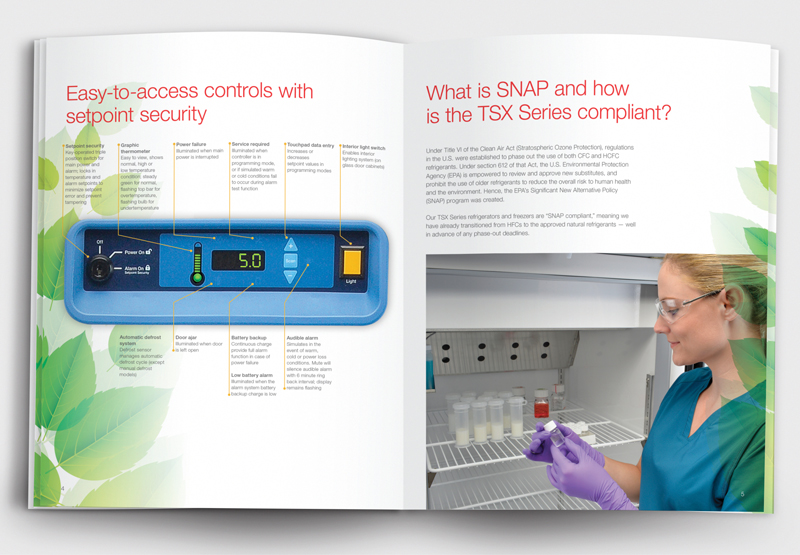 Thermo Scientific TSX series brochure spread