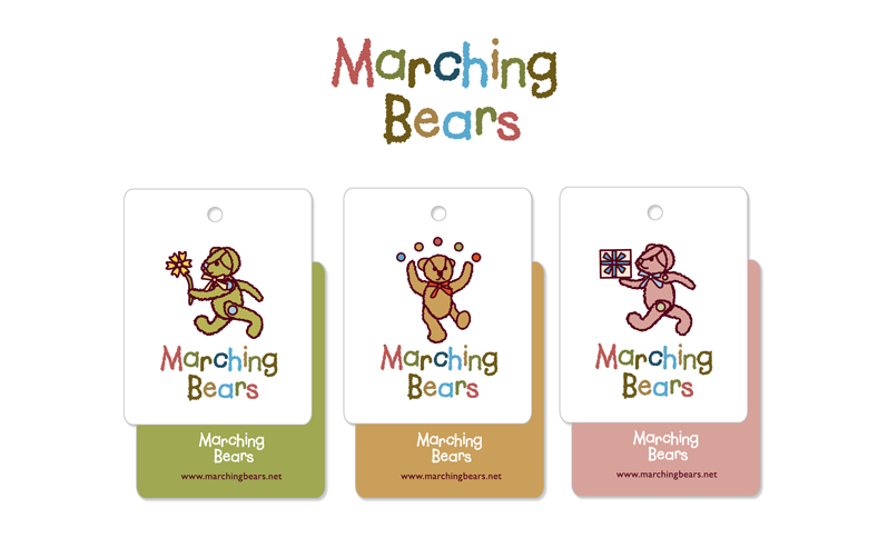 Marching Bears logo and gift tags